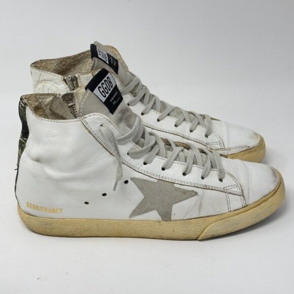 Golden Goose Leather francy hi top Sneakers size 41 - Picture 1 of 10